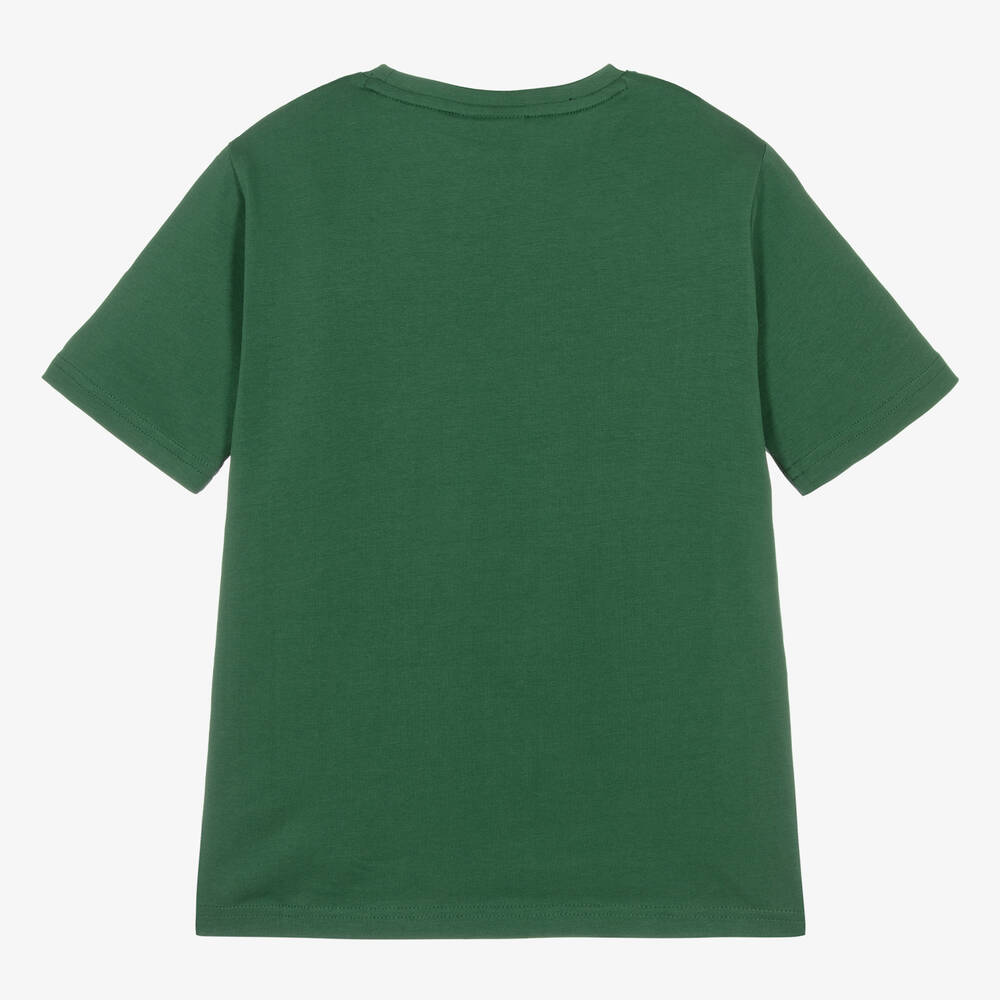 BOSS - Teen Boys Deep Green Cotton T-Shirt | Childrensalon