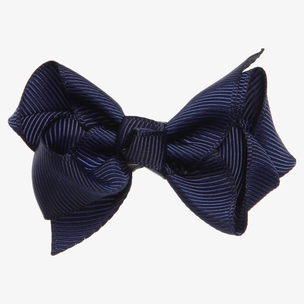 Bowtique London - Blaue Schleifen-Haarspange (6,5 cm) | Childrensalon