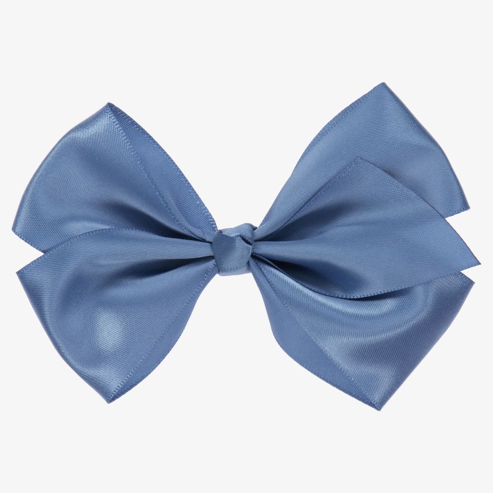 Bowtique London - Girls Blue Hair Clip (10cm) | Childrensalon