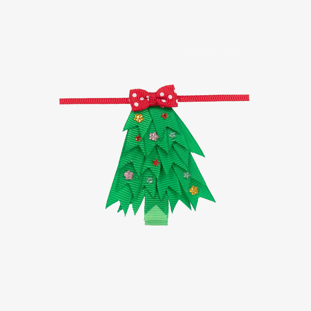 Bowtique London - Haarspange mit Weihnachtsbaum (6 cm) | Childrensalon