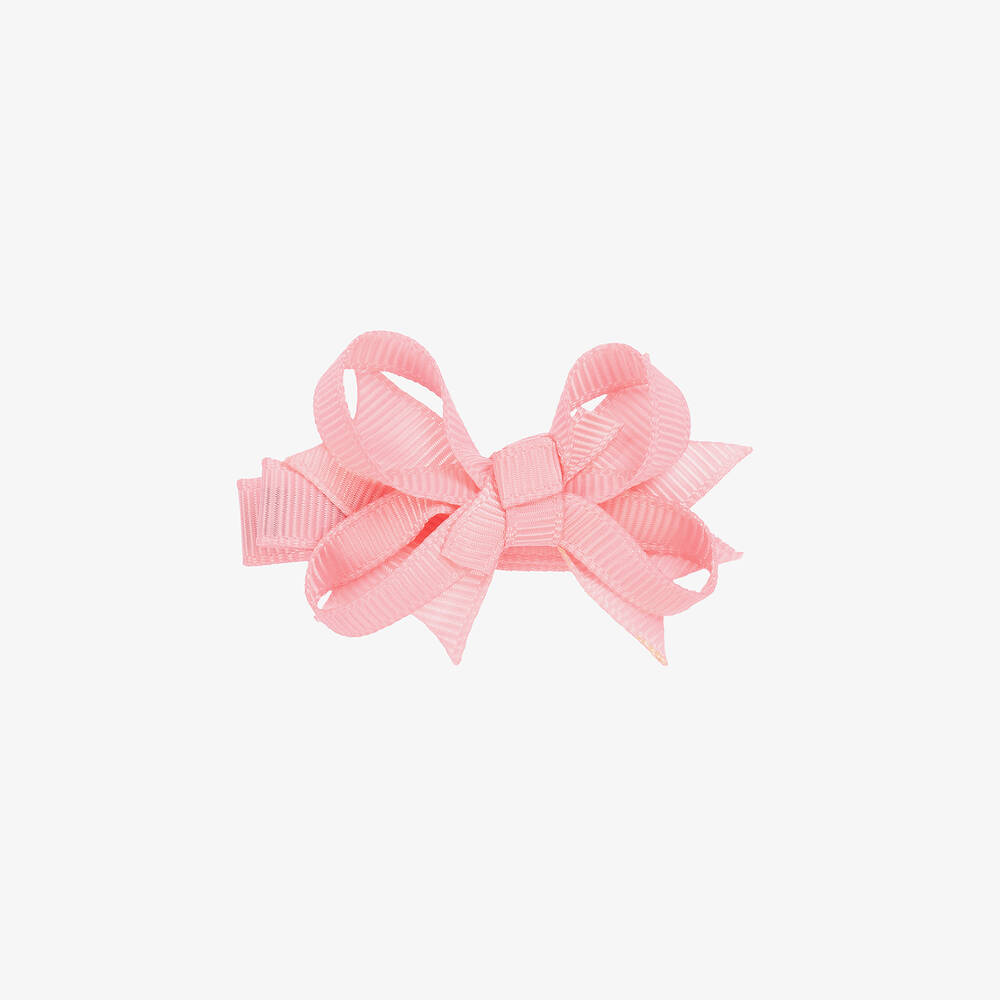 Bowtique London - Barrette à nœud rose clair pour fille 4 cm | Childrensalon