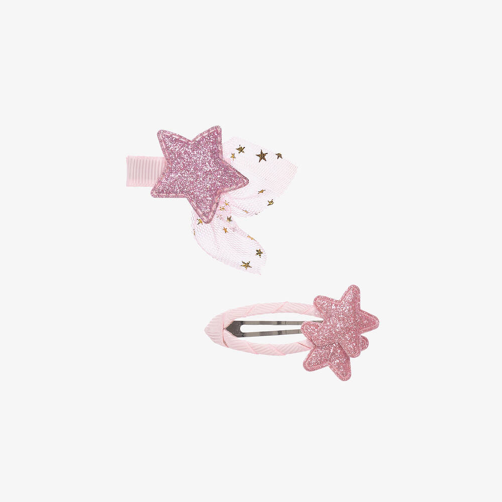 Bowtique London - Заколки для волос с розовыми звездами (2шт.)  | Childrensalon