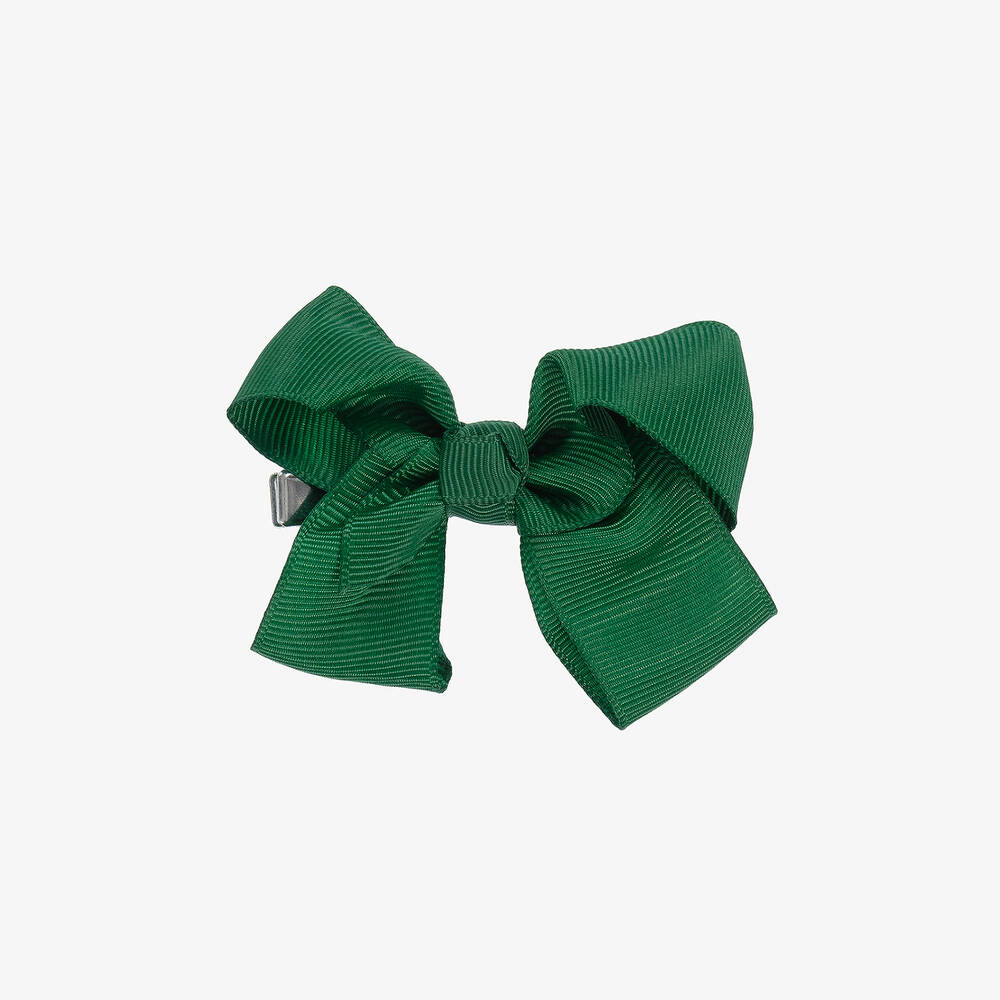 Bowtique London - Grüne Schleifen-Haarspange (6,5 cm) | Childrensalon