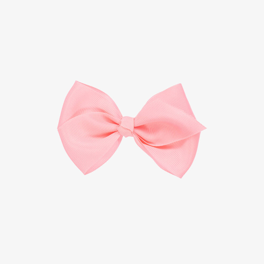 Bowtique London - Pink Bow Hair Clip (10cm) | Childrensalon