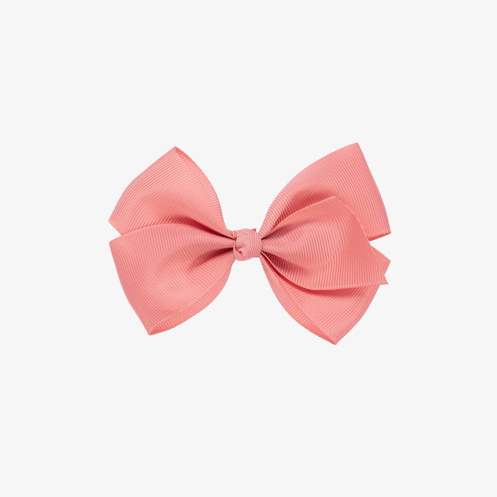 Bowtique London - Rose Pink Bow Hair Clip (10cm) | Childrensalon