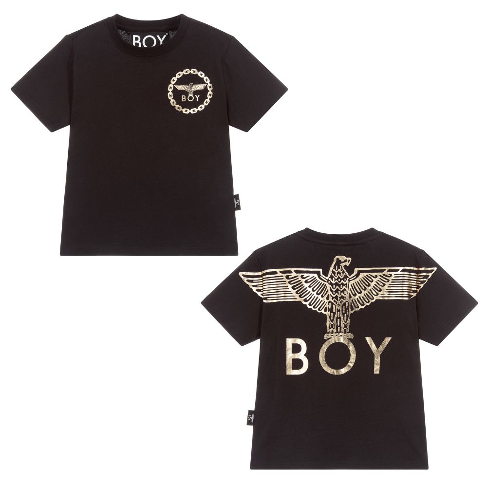 BOY London - T-shirt noir en coton | Childrensalon