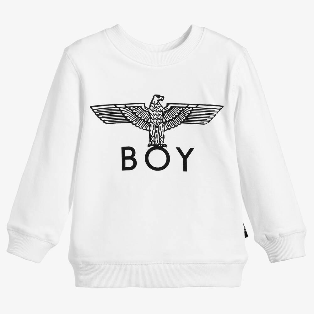 BOY London - White & Black Eagle Sweatshirt | Childrensalon