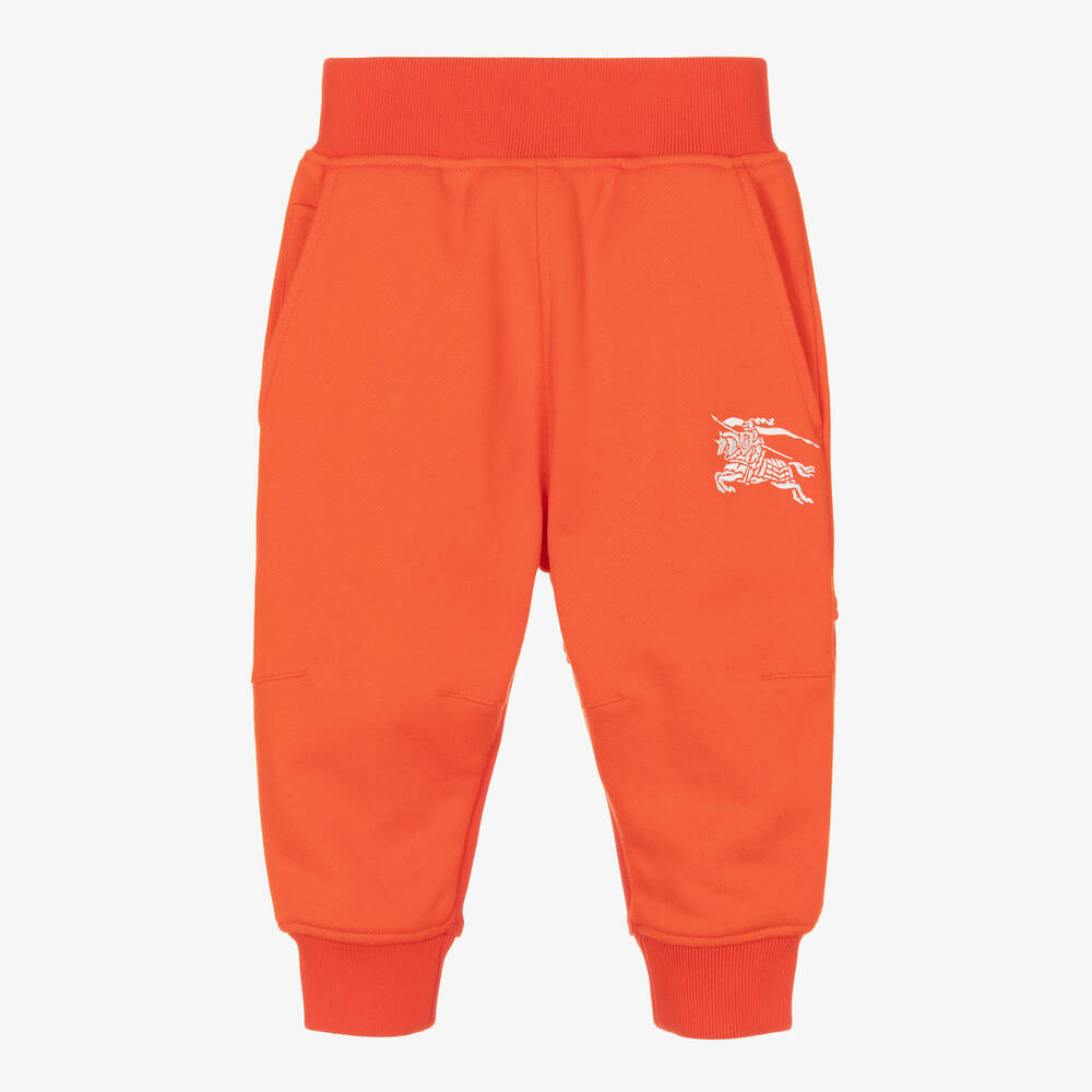 Burberry - Pantalon de jogging orange en coton | Childrensalon