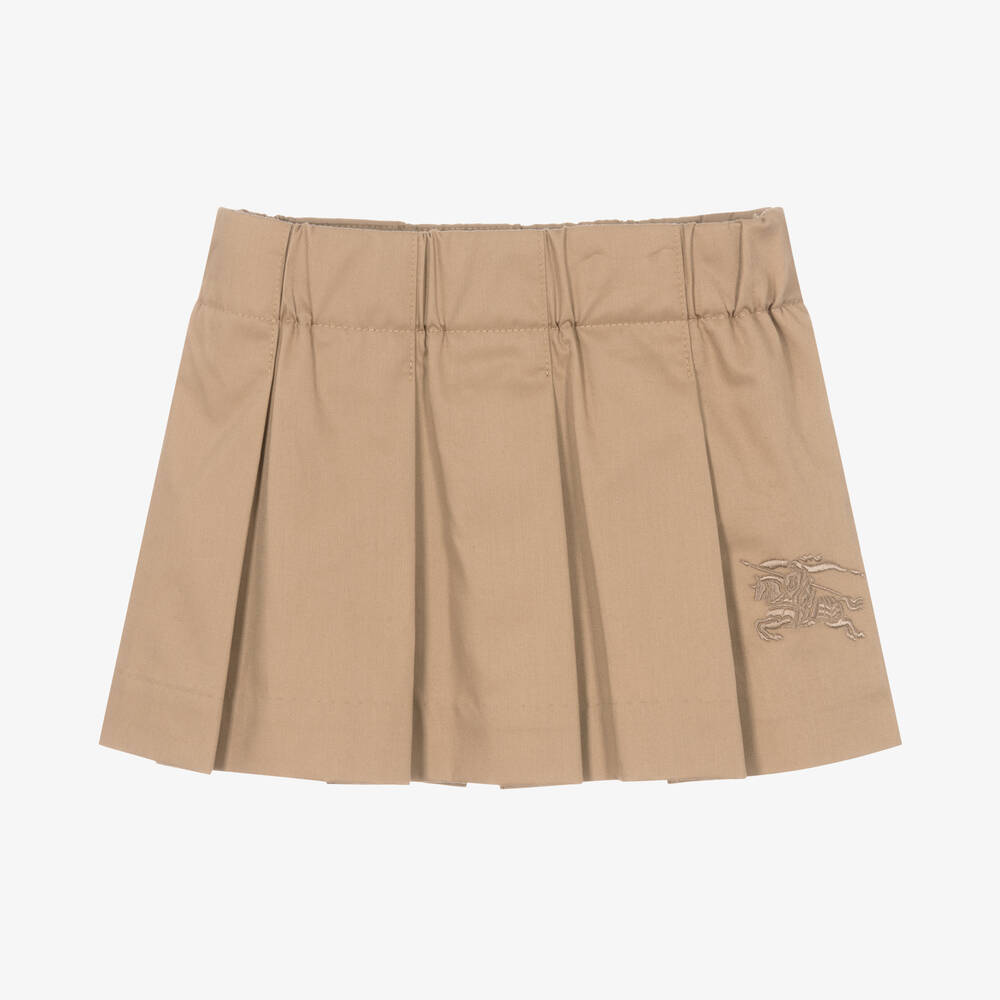 Burberry - Baby Girls Archive Beige Cotton EKD Skirt | Childrensalon