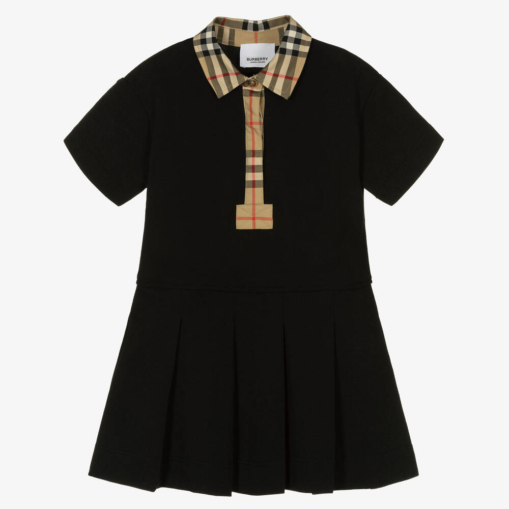 Burberry - Black Vintage Check Baby Dress | Childrensalon