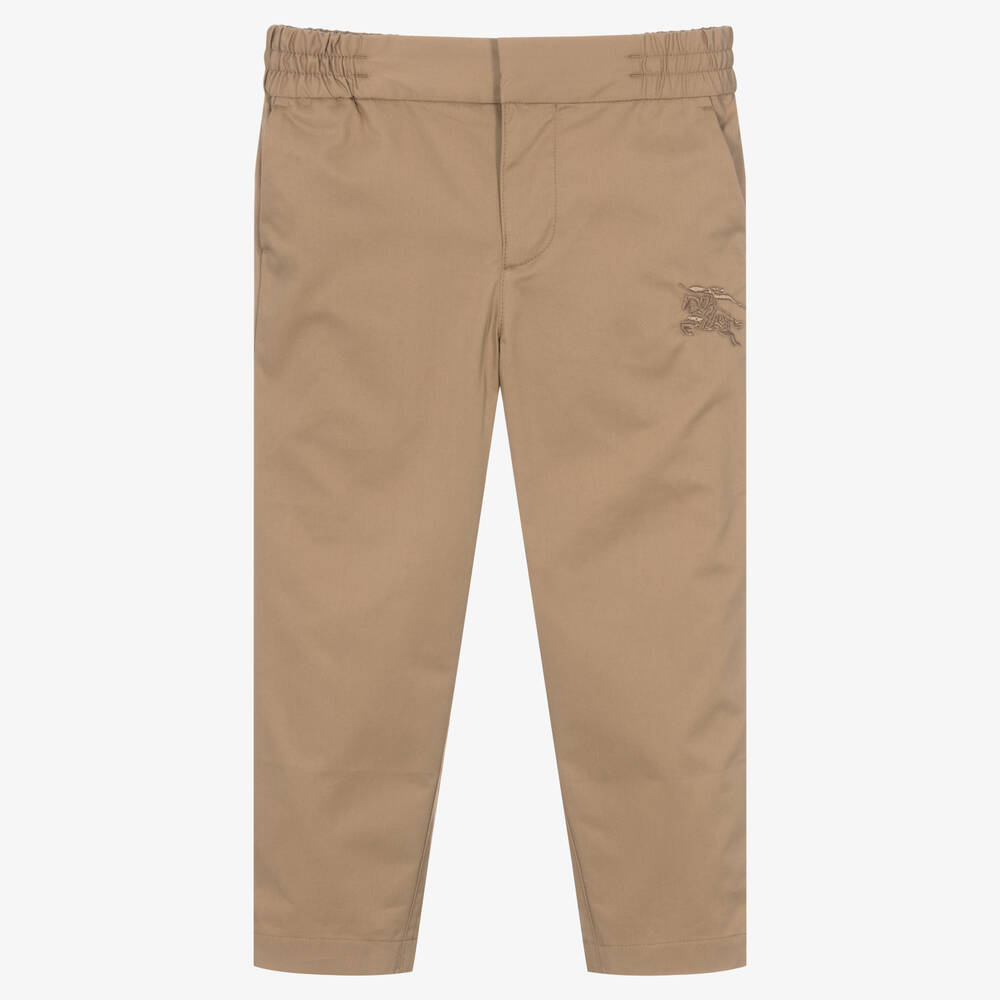 Burberry - Бежевые брюки EKD для мальчиков | Childrensalon
