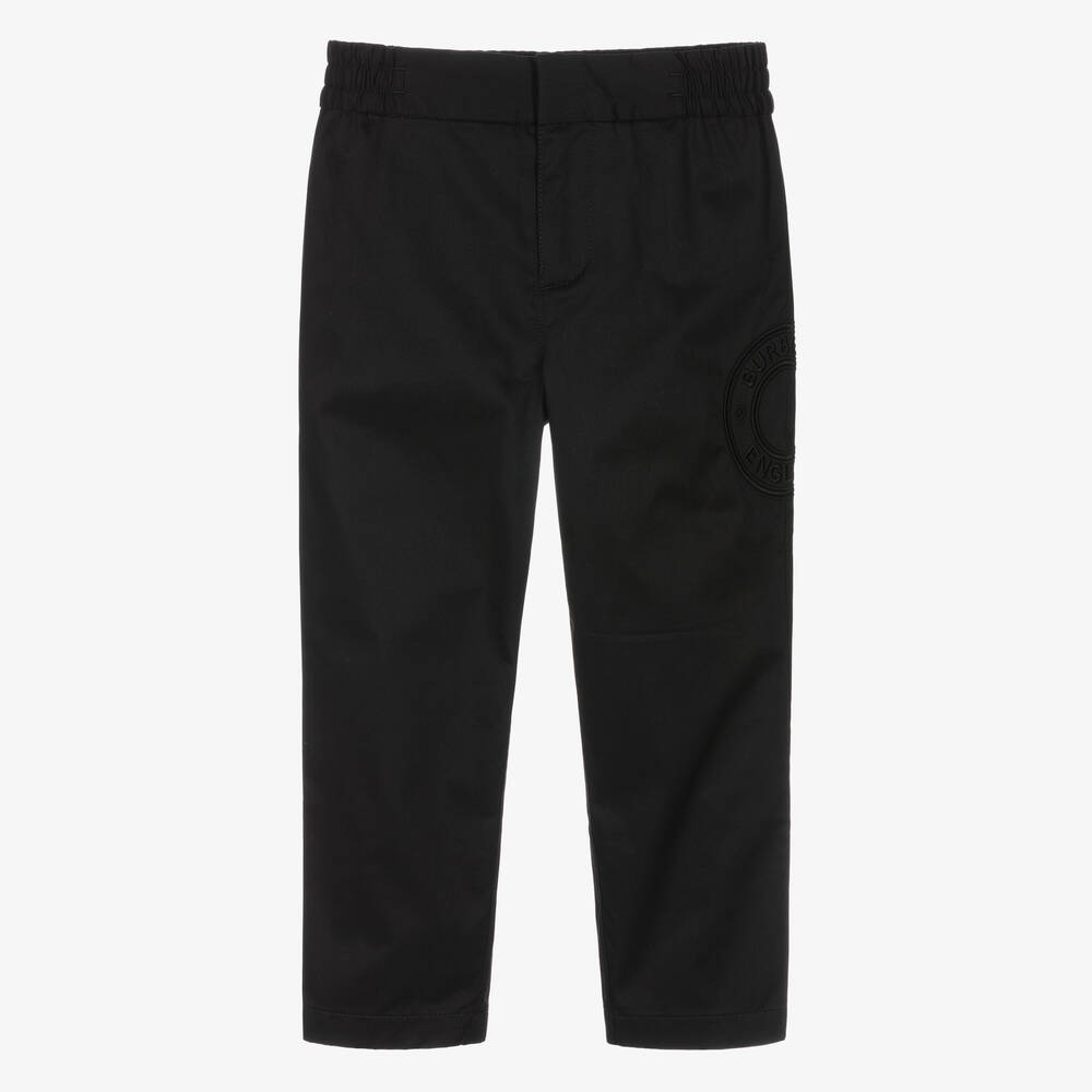 Burberry - Черные брюки чинос для мальчиков | Childrensalon