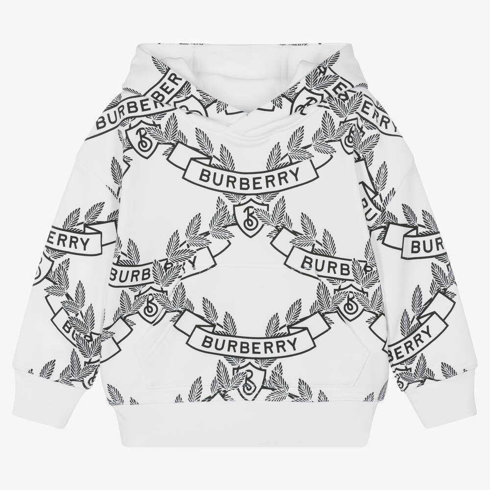 Burberry - Hoodie mit Eichenblatt-Emblem Weiß | Childrensalon