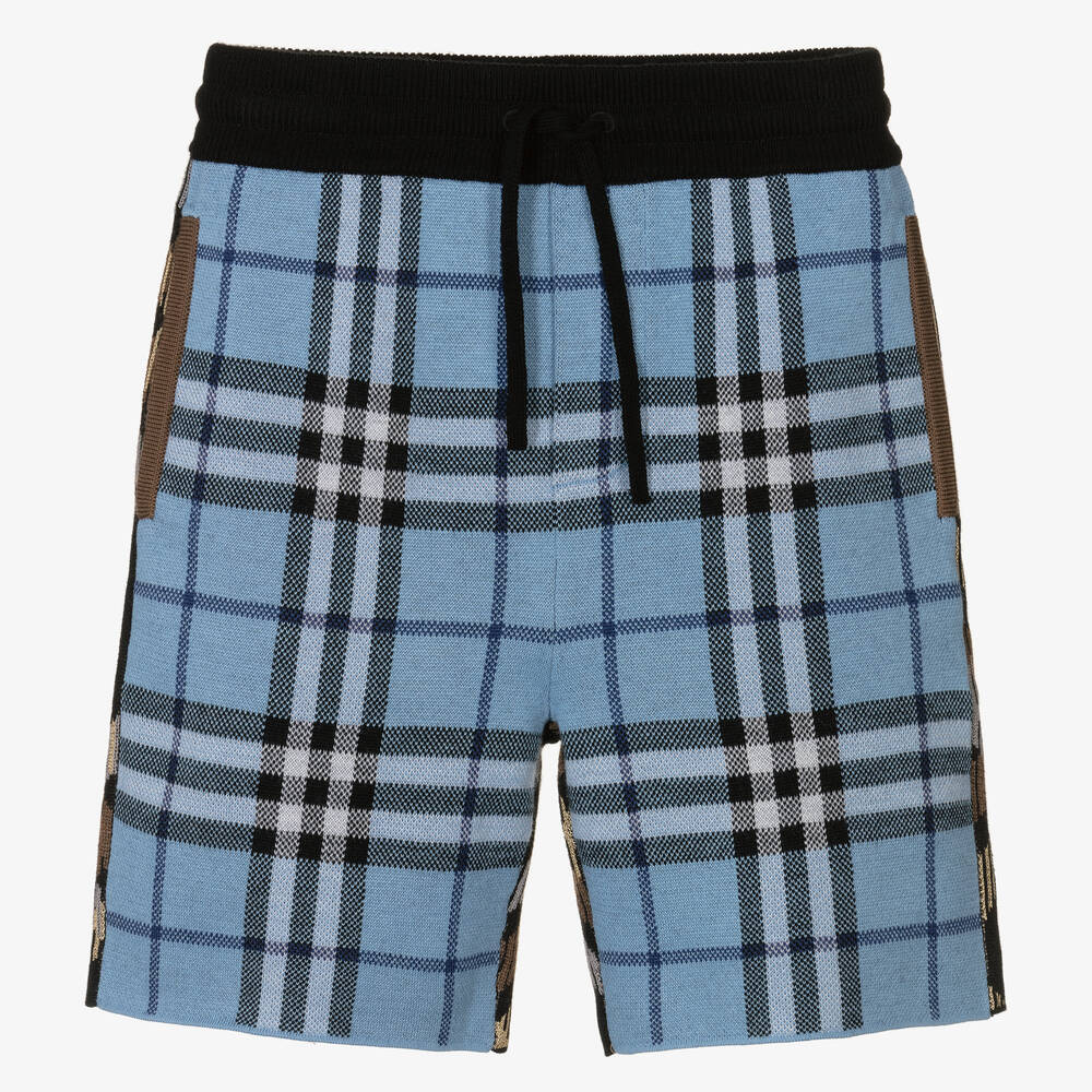 Burberry - Boys Wool Check Shorts | Childrensalon