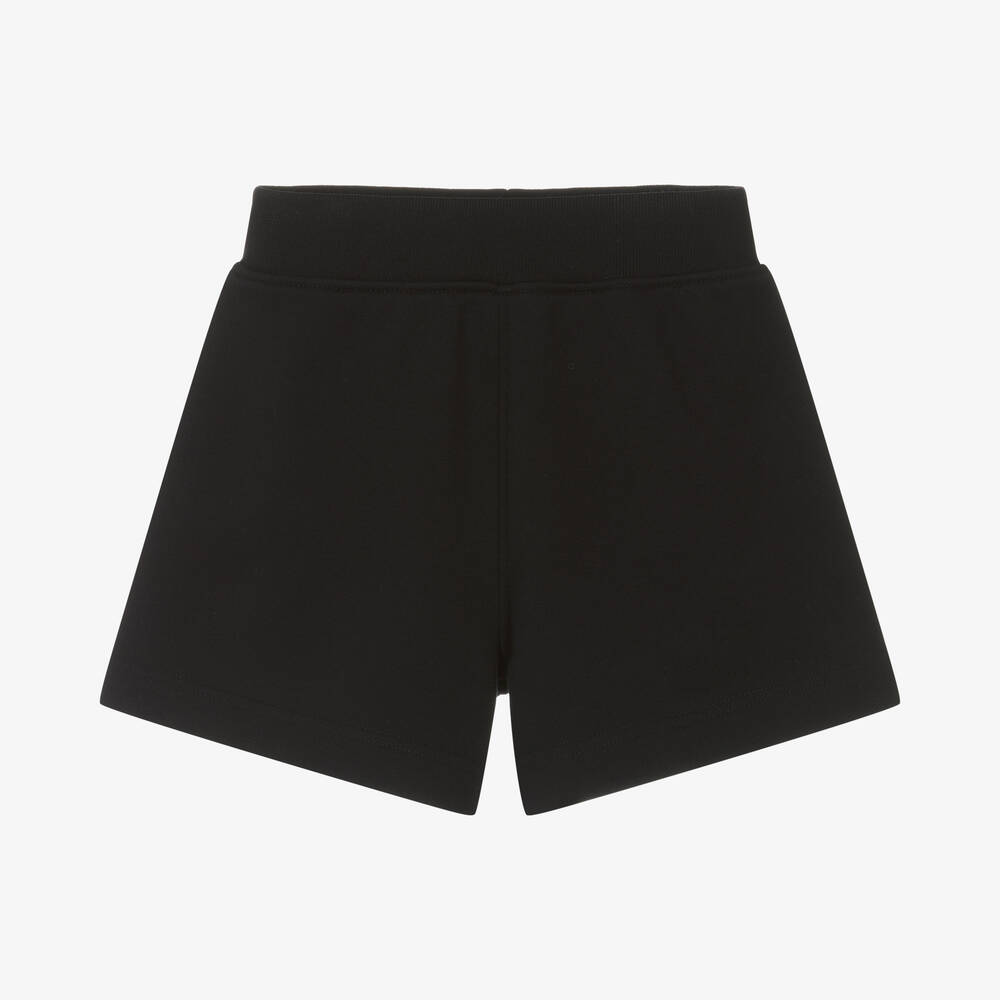Burberry - Girls Black Cotton Jersey Shorts | Childrensalon