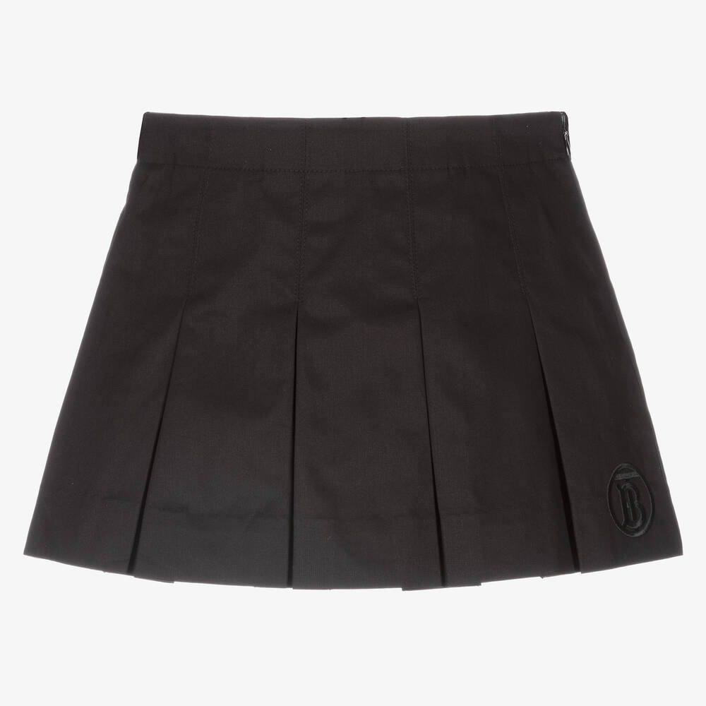 Burberry - Girls Black Monogram Skirt | Childrensalon