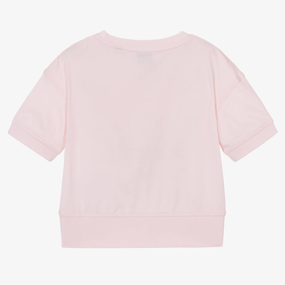 Burberry Girls Pink Cotton T-Shirt