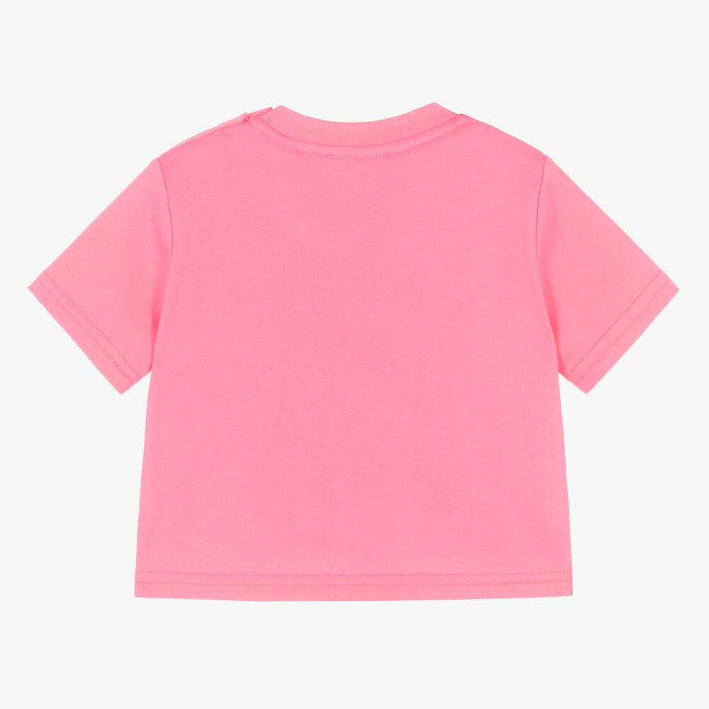 Pink Plain T-shirt on Sale price at Zellbury 3019