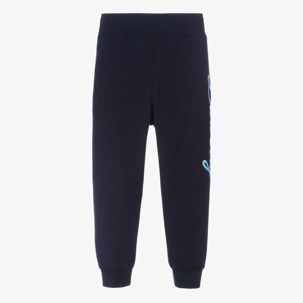 Burberry - Pantalon de jogging bleu en coton | Childrensalon
