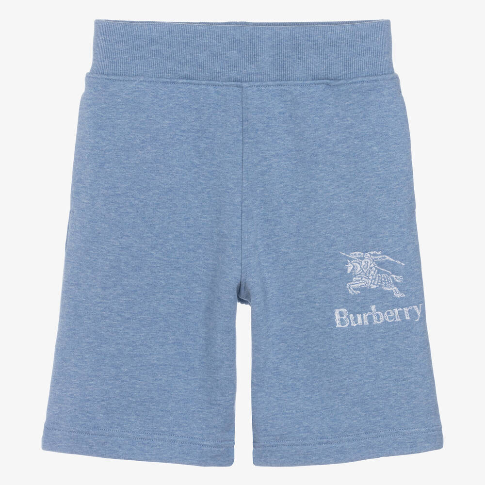 Burberry - Teen Boys Blue Cotton Shorts | Childrensalon