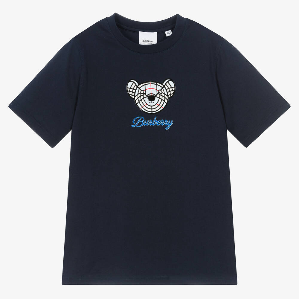 Burberry - Синяя футболка с медвежонком | Childrensalon