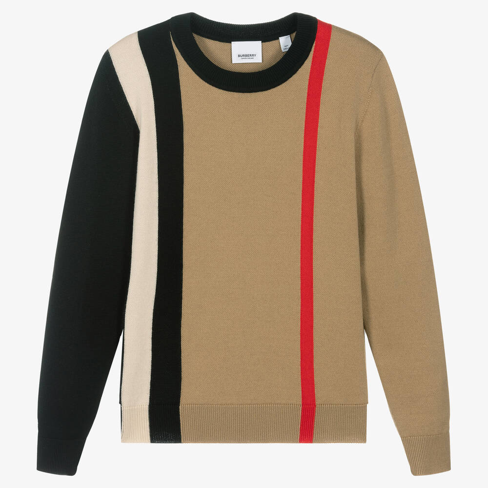 Burberry - Teen Boys Icon Stripe Sweater | Childrensalon