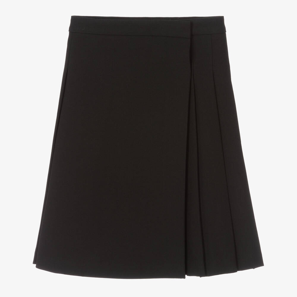 Burberry Teen Girls Black Vintage Check Pleated Skirt