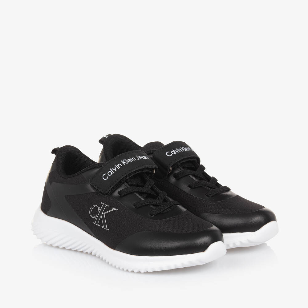 Calvin Klein - Black Canvas Trainers | Childrensalon