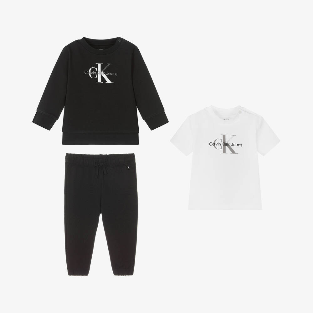 Calvin Klein - Black Tracksuit Gift Set | Childrensalon