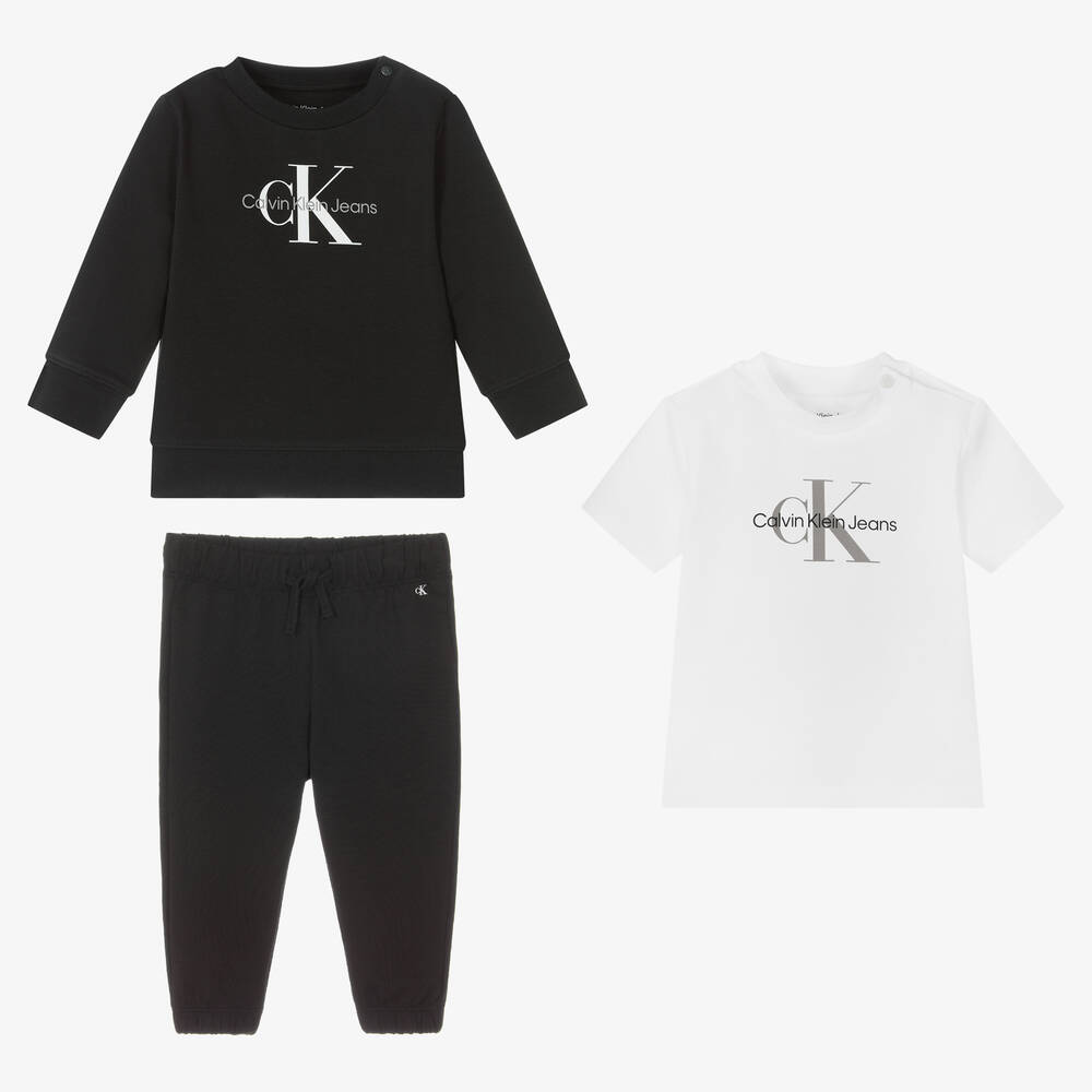 Calvin Klein - Black Tracksuit Gift Set | Childrensalon