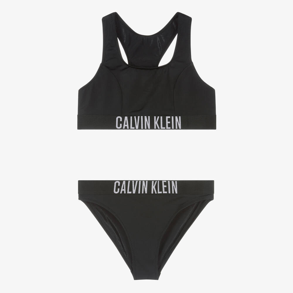 Calvin Klein - Bikini noir fille | Childrensalon