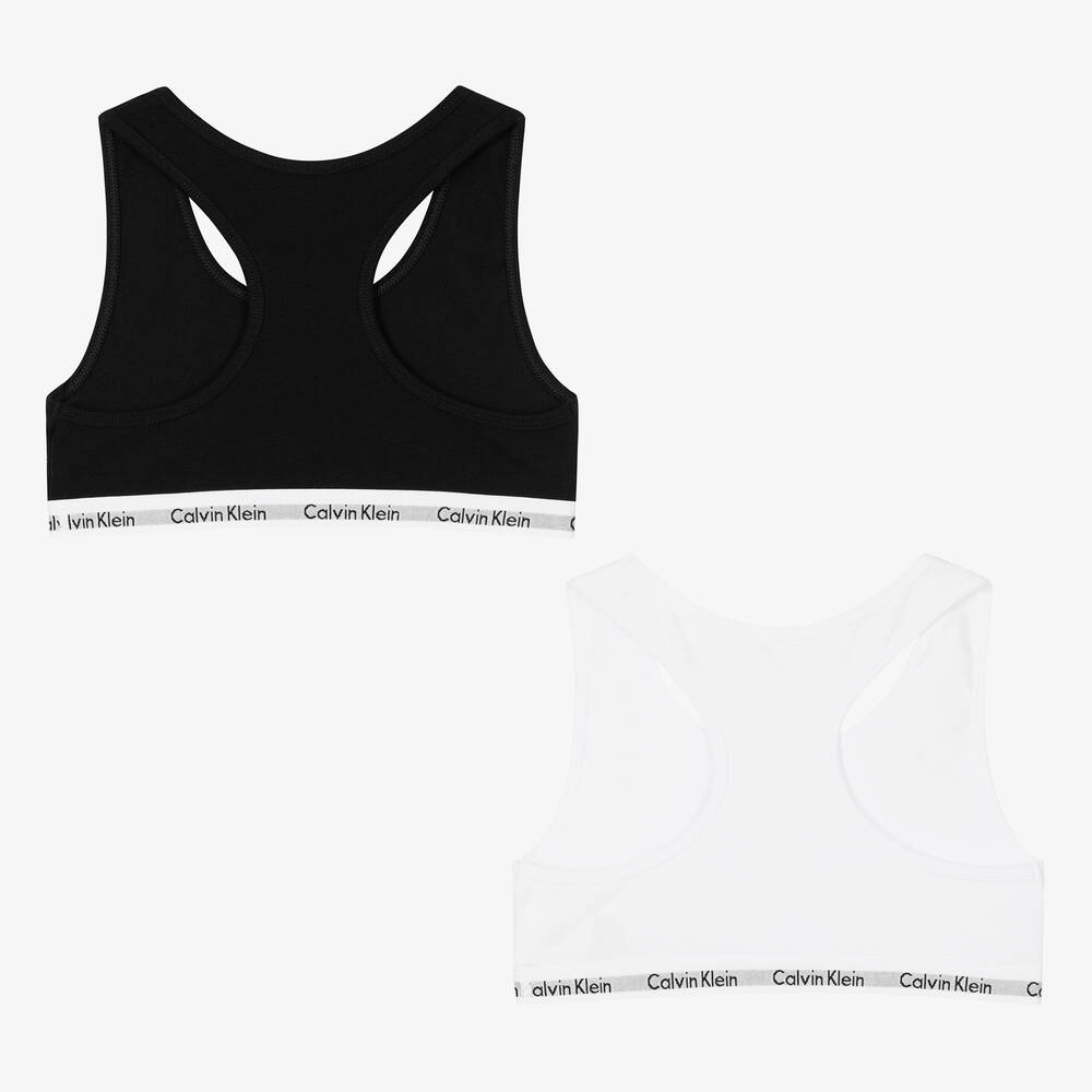Calvin Klein Kids sports bra set - Black  Sports bra set, Bra set, Cotton  sports bra