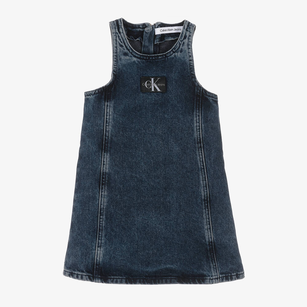 Calvin Klein - Синее джинсовое платье для девочек | Childrensalon