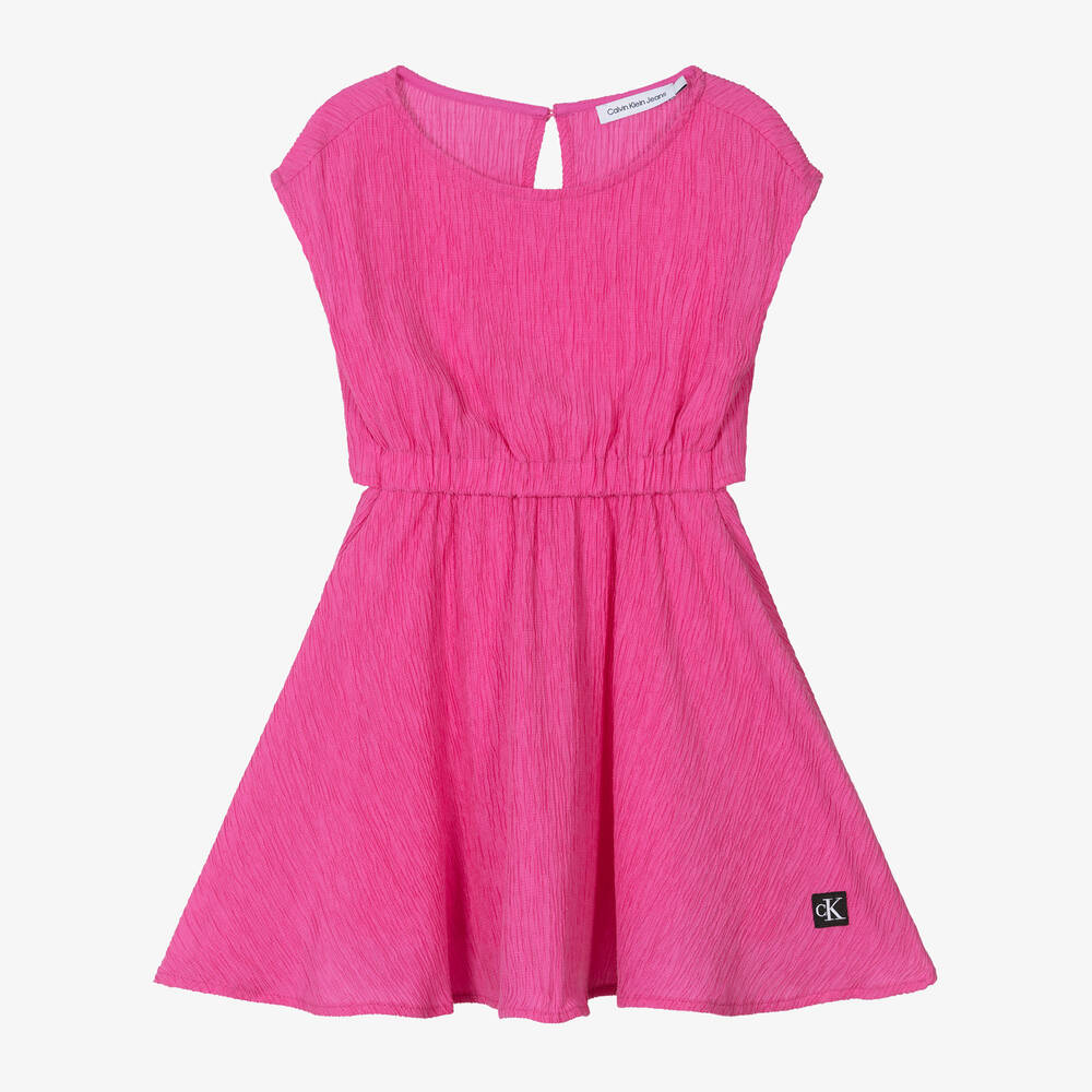 Calvin Klein - فستان للمراهقات لون زهري | Childrensalon