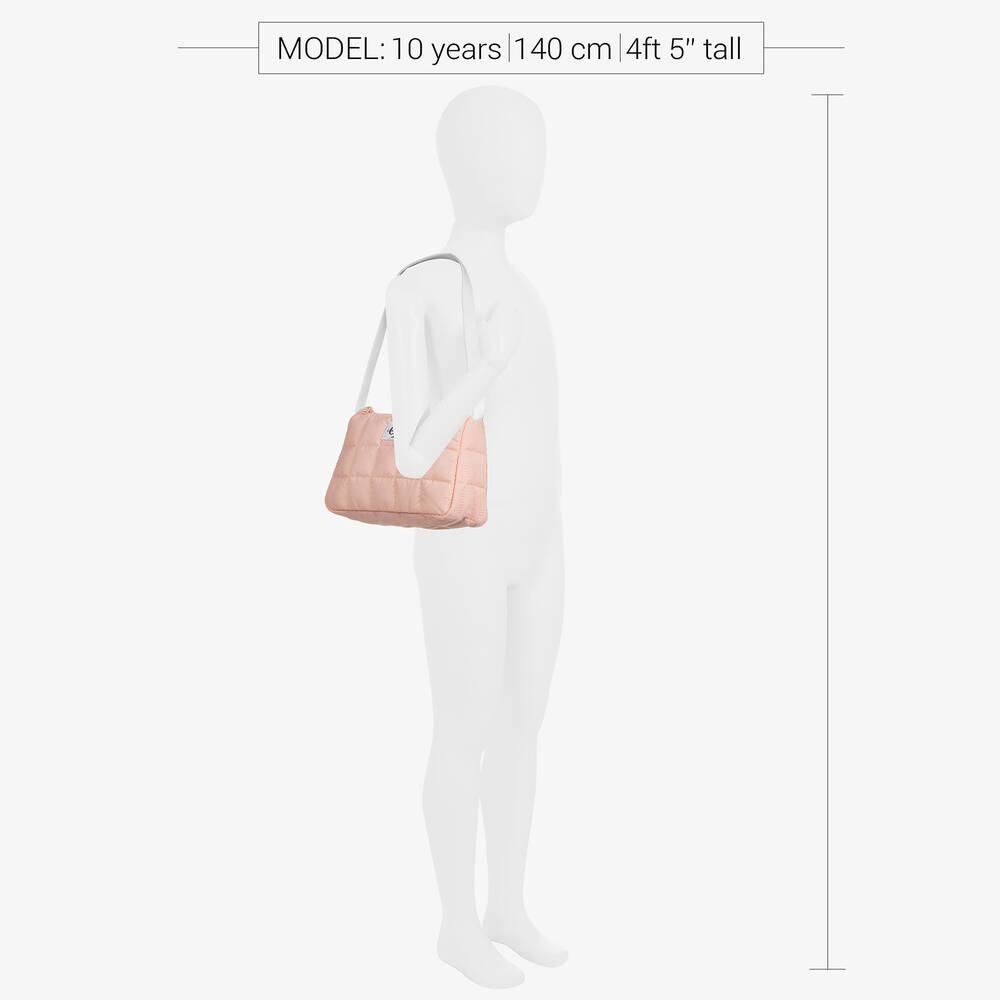 Calvin Klein - Girls Pink Quilted Shoulder Bag (23cm)