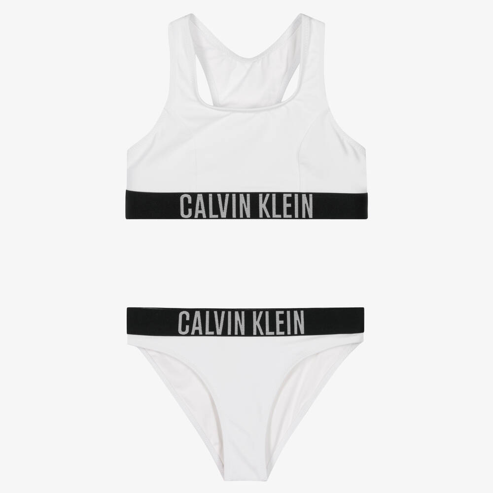 Calvin Klein - Bikini blanc fille | Childrensalon