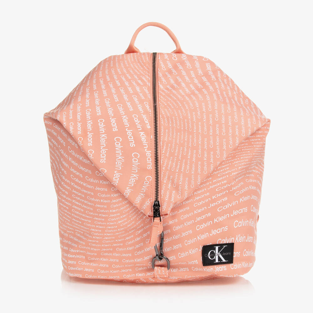 Calvin Klein - حقيبة ظهر بسحّاب لون زهري (40 سم) | Childrensalon