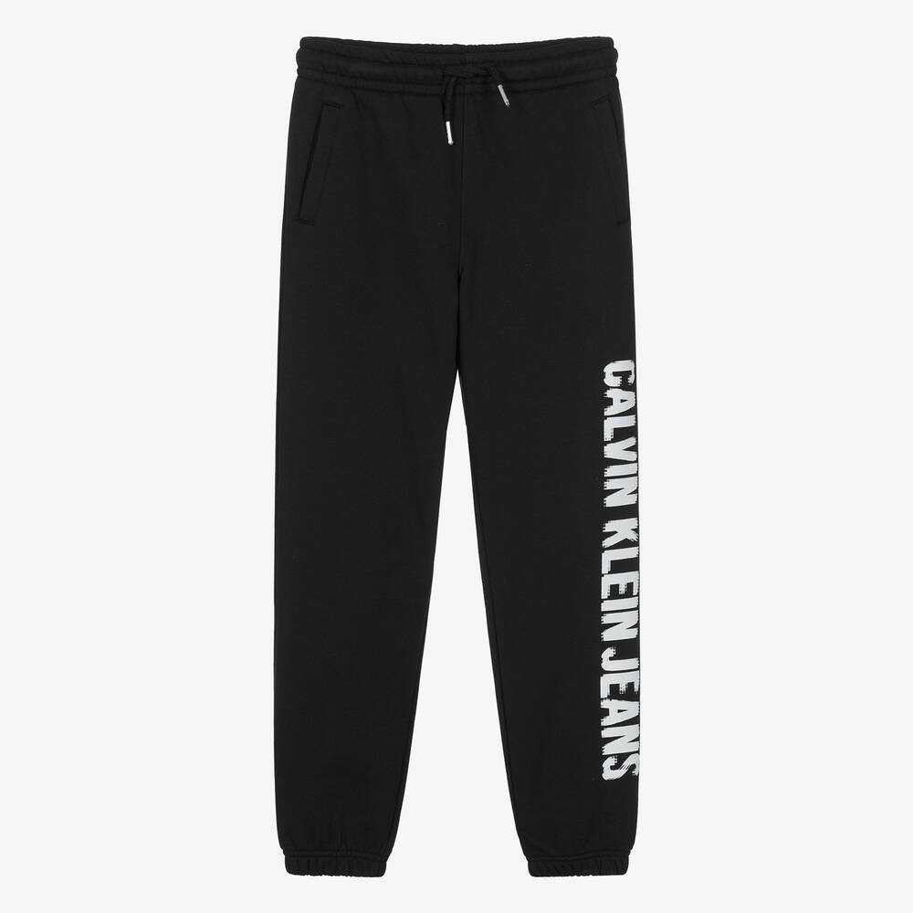 Calvin Klein - Pantalon de jogging noir en jersey | Childrensalon