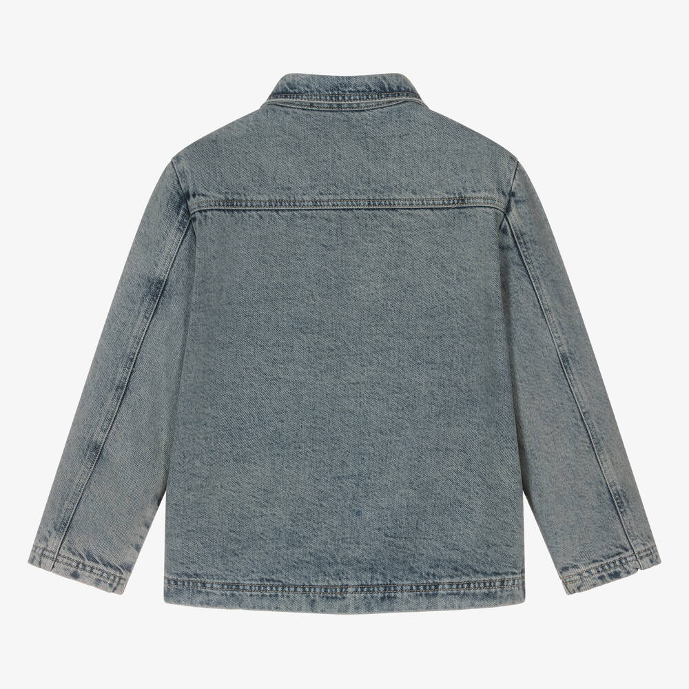 Calvin Klein - Teen Boys Blue Stonewash Denim Jacket | Childrensalon