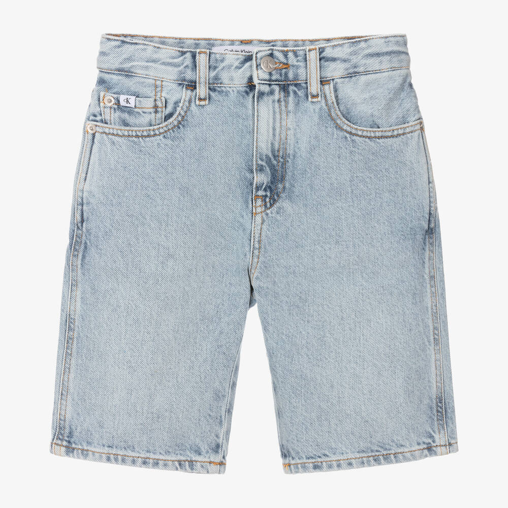 Calvin Klein Teen Boys Light Blue Denim Shorts