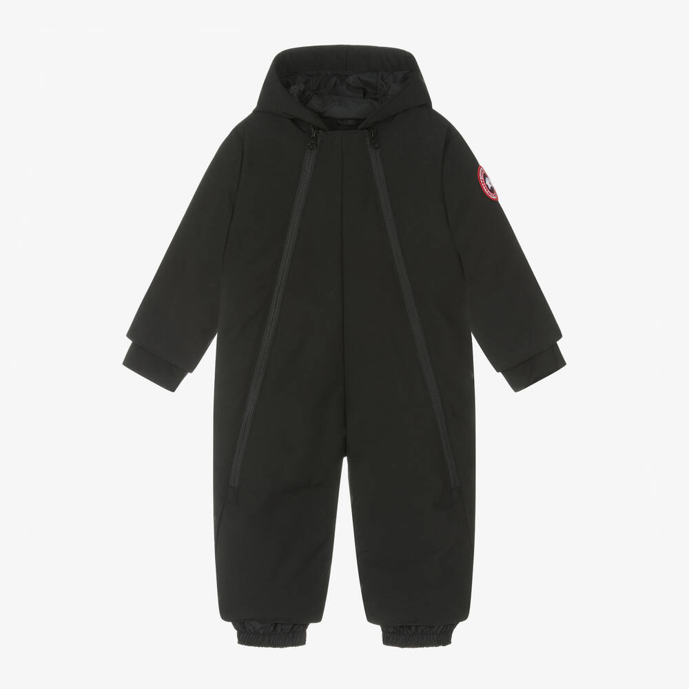 Canada Goose - Black Down-Filled Baby Snowsuit | Childrensalon