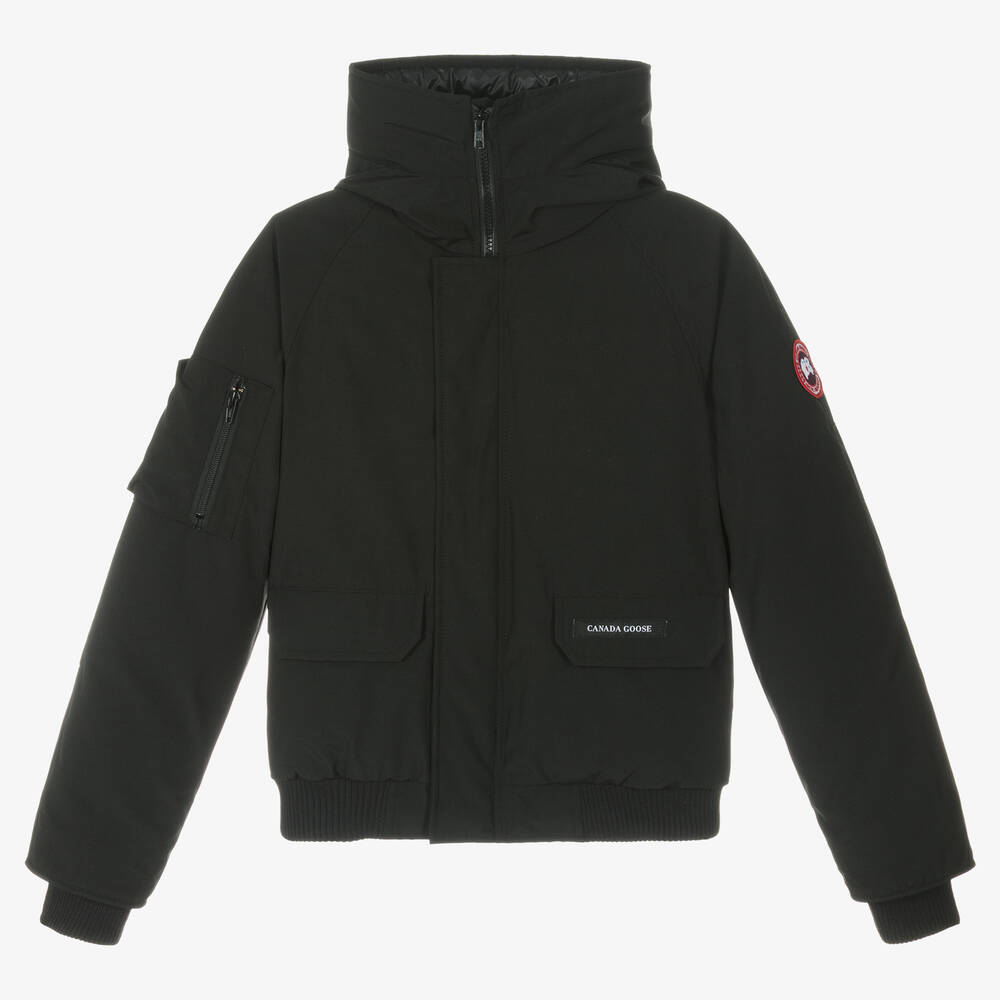 Canada Goose - Black Down Padded Chilliwack Bomber Jacket | Childrensalon