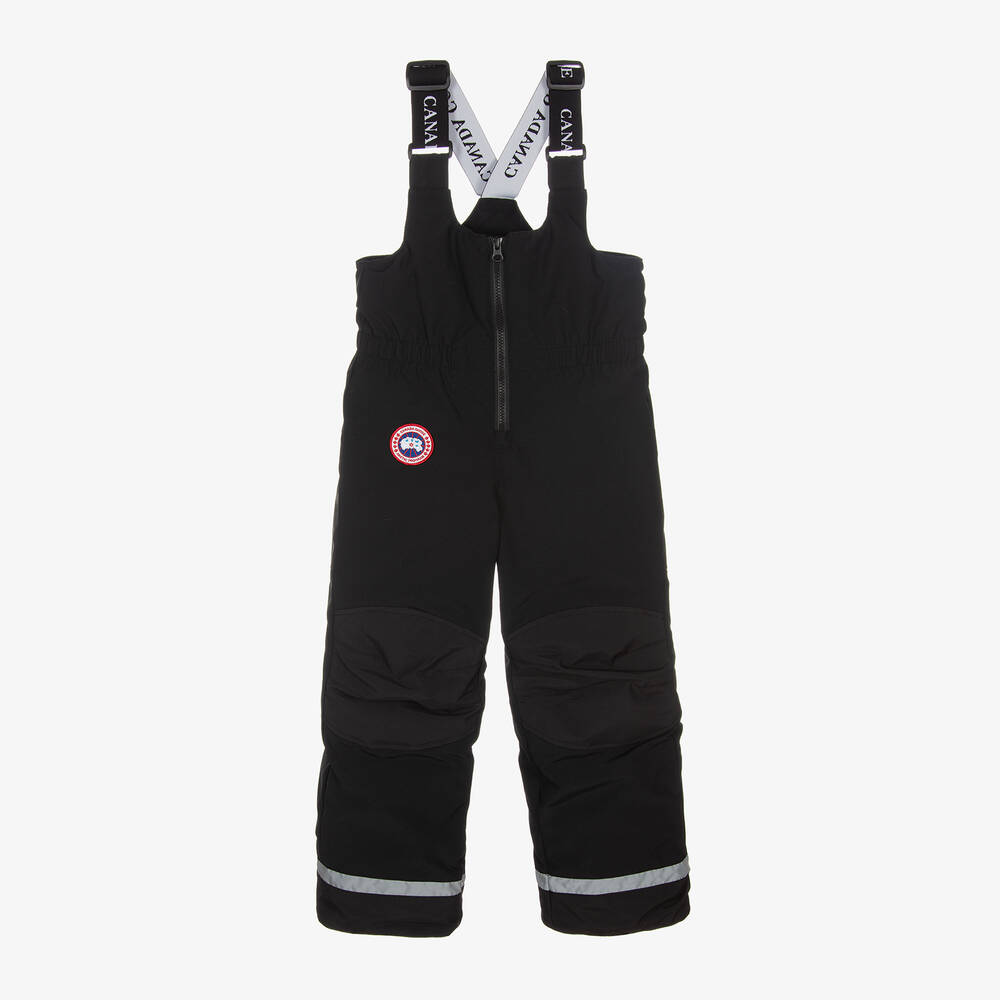 Canada Goose - Black Eaglet Down Padded Ski Salopettes | Childrensalon