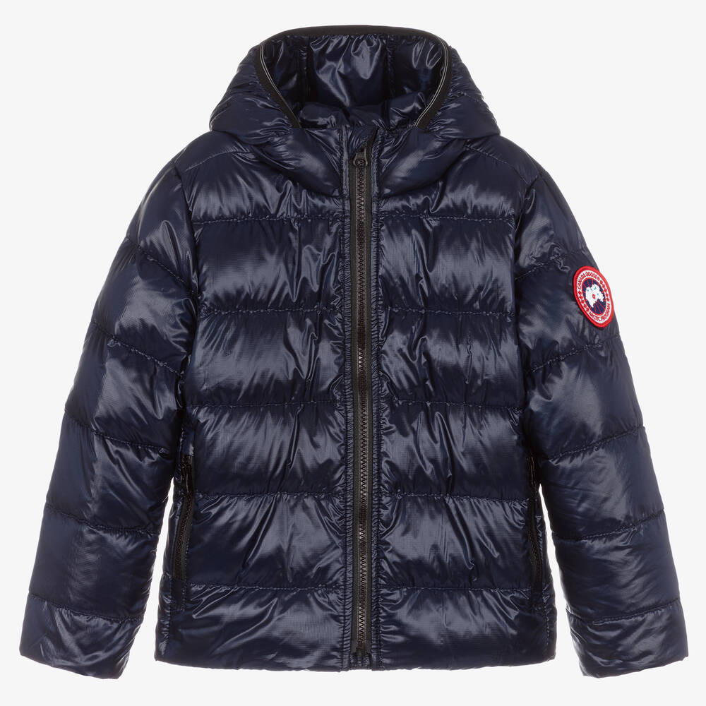 Canada Goose - جاكيت بافر مبطن بريش لون كحلي | Childrensalon