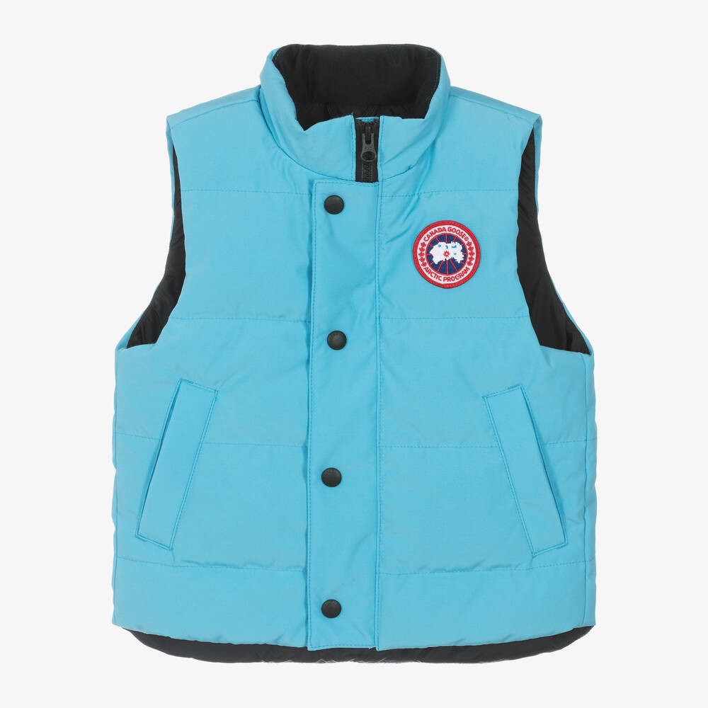 Canada Goose - جيليه فانيرأطفال ولادي مبطن لون أزرق | Childrensalon