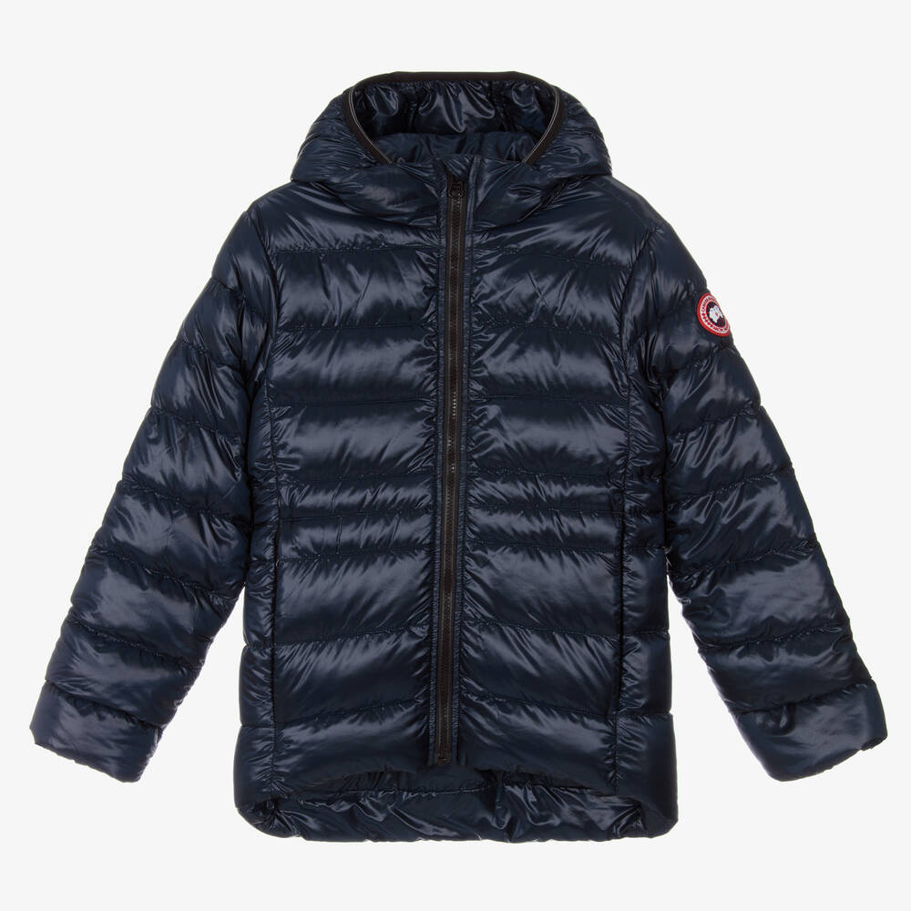 Canada Goose - جاكيت بافر مبطن بريش لون كحلي  | Childrensalon