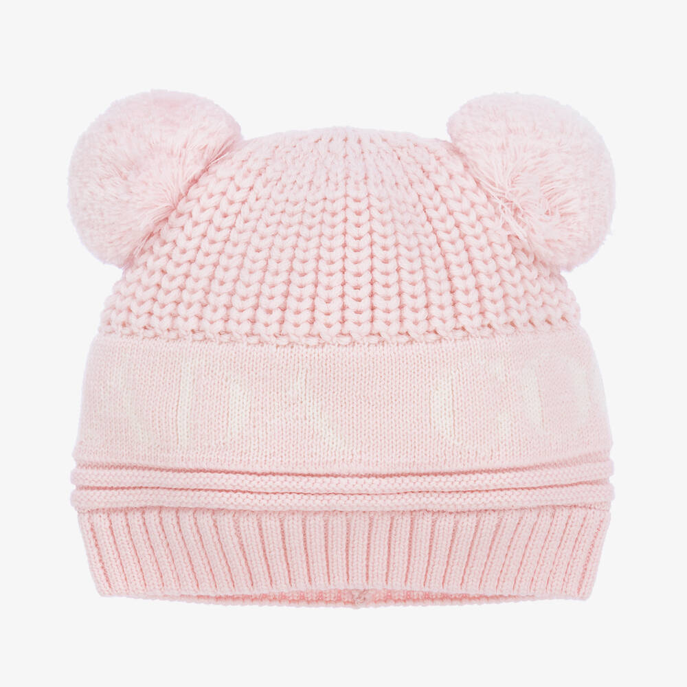 Canada Goose - Pink Merino Wool Baby Hat | Childrensalon