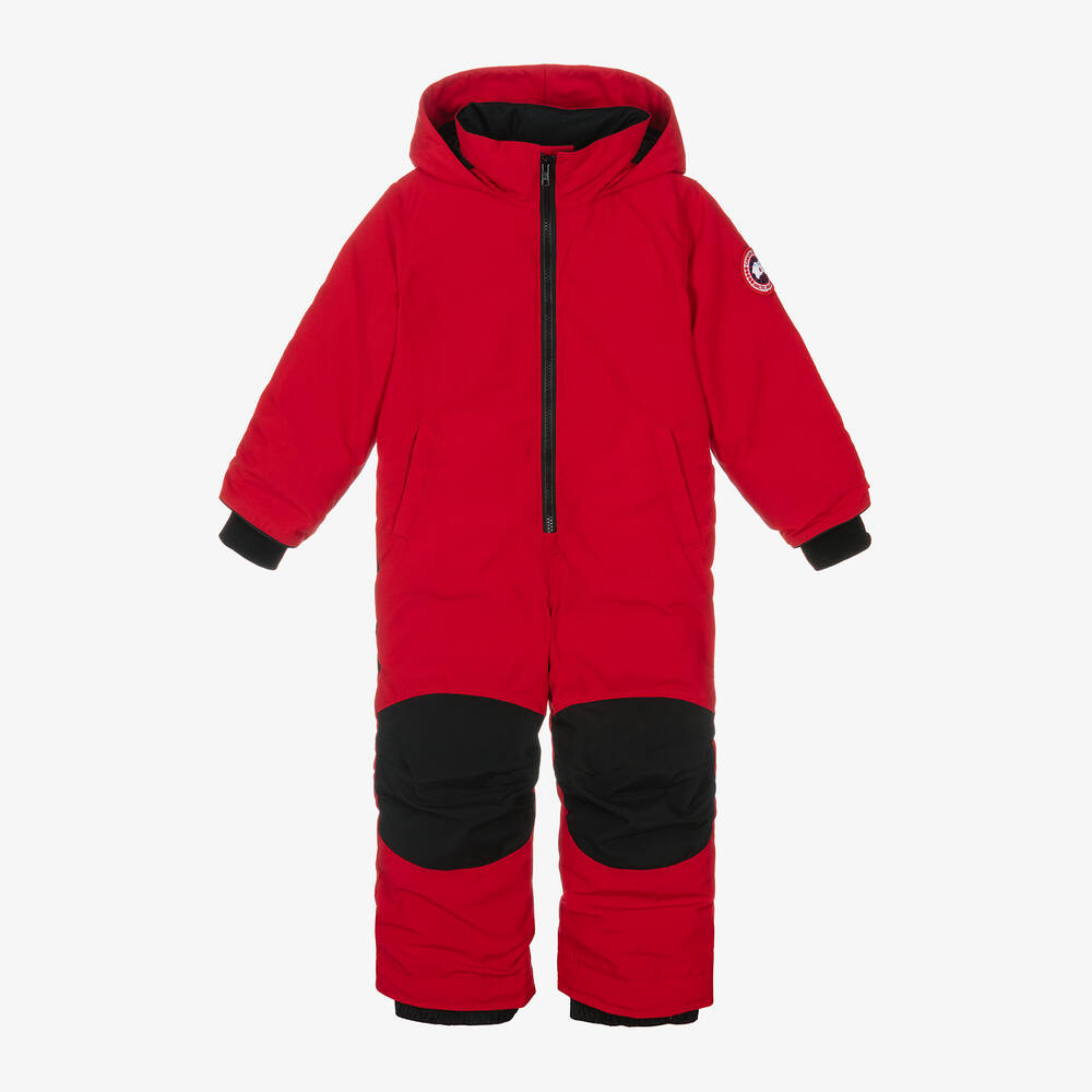 Canada Goose - Red Down Padded Grizzly Snowsuit | Childrensalon