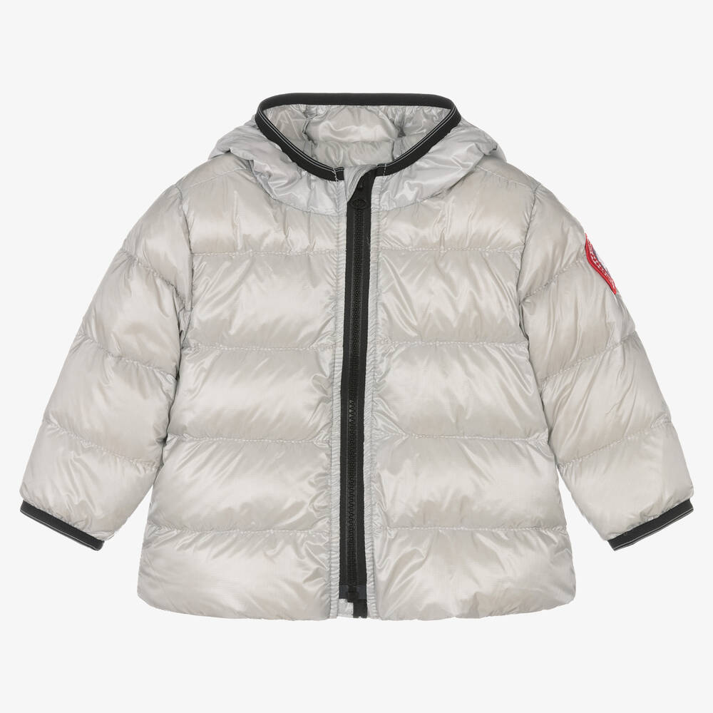 Canada Goose - Silver Down Padded Crofton Baby Jacket | Childrensalon