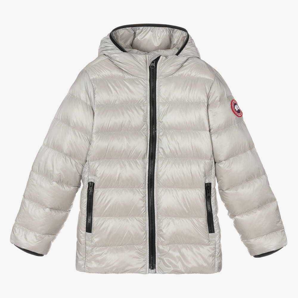 Canada Goose - Легкий серебристый пуховик | Childrensalon